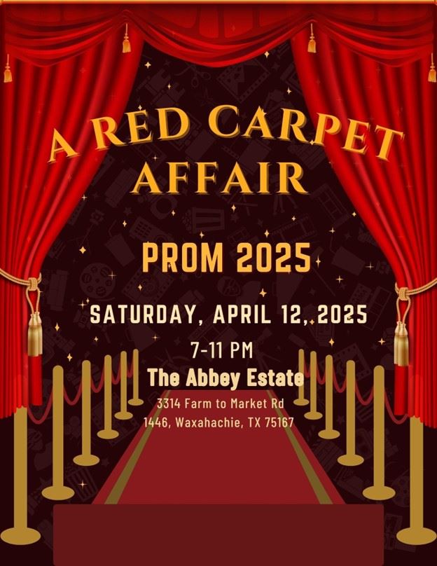 graphic with prom time, date, and location as described in adjoining text graphic with prom time, date, and location as described in adjoining text